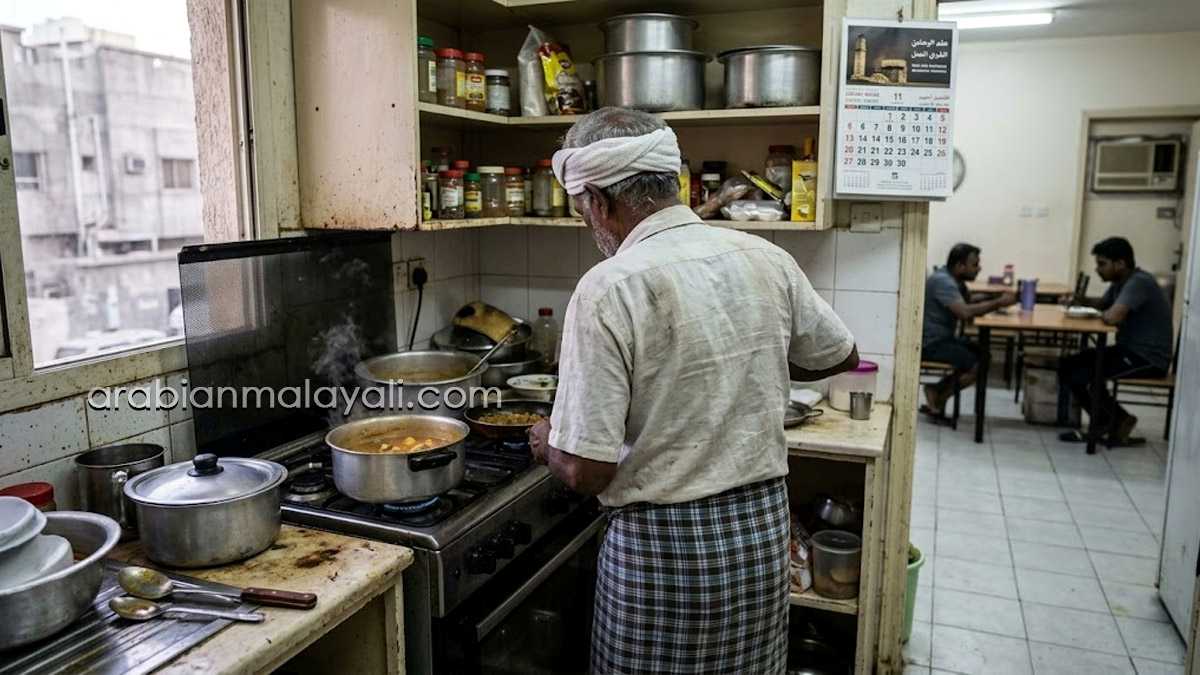 നീണ്ട നാല്പത് വര്ഷങ്ങളോളം അദ്ദേഹം അറേബ്യൻ നഗരങ്ങളിലെ മലയാളി ബാച്ചിലർ റൂമുകളിൽ അയാൾ നാടിന്റെ രുചികളെ പാകം ചെയ്തെടുത്തു
